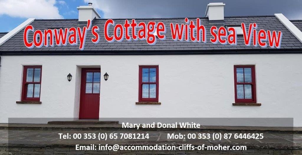 Conway'S Cottage With Sea View Nestling By Cliffs-Of-Moher Liscannor Ngoại thất bức ảnh